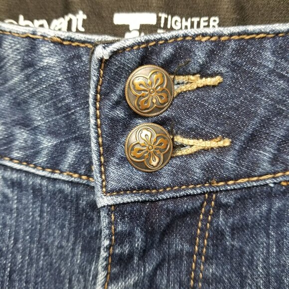 Lane Bryant Jeans Womens 22 Plus Blue Stretch Straight Leg Denim*Altered* - Picture 3 of 14